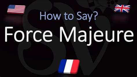 force majeure pronunciation